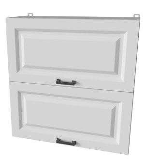 ШКАФ ВЕРХНИЙ ДЕКО SOFT-TOUCH ВШ70-720-2ДГ (БЕЛЫЙ)