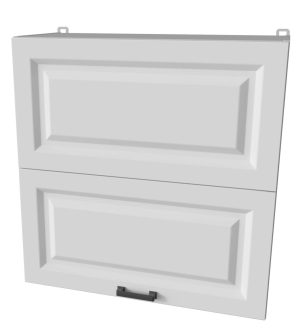 ШКАФ ВЕРХНИЙ ДЕКО SOFT-TOUCH ВШ70-720-2ДГ HERMES (БЕЛЫЙ)