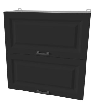 ШКАФ ВЕРХНИЙ ДЕКО SOFT-TOUCH ВШ70-720-2ДГ (ПЕПЕЛ)