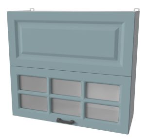 ШКАФ ВЕРХНИЙ ДЕКО SOFT-TOUCH ВШ80-720-2ДГ(1СТ) HERMES (ОКЕАН)