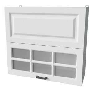 ШКАФ ВЕРХНИЙ ДЕКО SOFT-TOUCH ВШ80-720-2ДГ(1СТ) HERMES (БЕЛЫЙ)