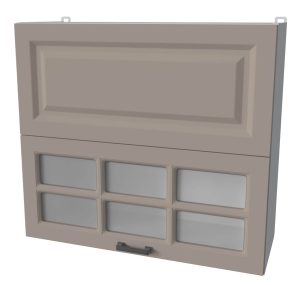 ШКАФ ВЕРХНИЙ ДЕКО SOFT-TOUCH ВШ80-720-2ДГ(1СТ) HERMES (ЛУНА)