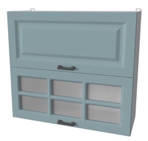 ШКАФ ВЕРХНИЙ ДЕКО SOFT-TOUCH ВШ80-720-2ДГ(1СТ) (ОКЕАН)