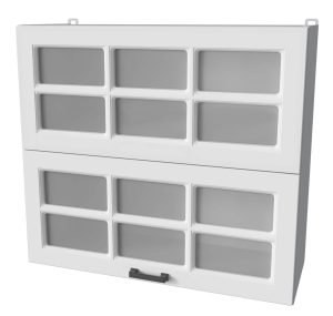 ШКАФ ВЕРХНИЙ ДЕКО SOFT-TOUCH ВШ80-720-2ДГ(2СТ) HERMES (БЕЛЫЙ)