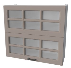 ШКАФ ВЕРХНИЙ ДЕКО SOFT-TOUCH ВШ80-720-2ДГ(2СТ) HERMES (ЛУНА)