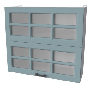 ШКАФ ВЕРХНИЙ ДЕКО SOFT-TOUCH ВШ80-720-2ДГ(2СТ) HERMES (ОКЕАН)