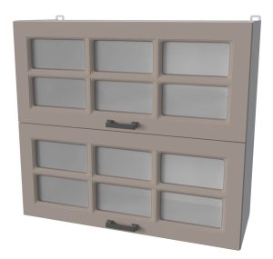 ШКАФ ВЕРХНИЙ ДЕКО SOFT-TOUCH ВШ80-720-2ДГ(2СТ) (ЛУНА)