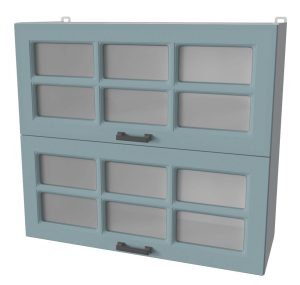 ШКАФ ВЕРХНИЙ ДЕКО SOFT-TOUCH ВШ80-720-2ДГ(2СТ) (ОКЕАН)