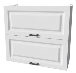ШКАФ ВЕРХНИЙ ДЕКО SOFT-TOUCH ВШ80-720-2ДГ (БЕЛЫЙ)
