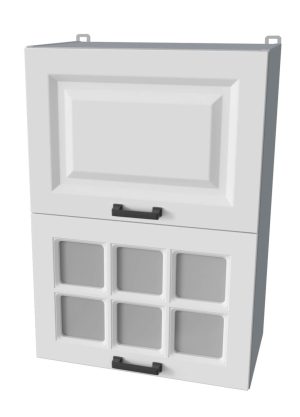 ШКАФ ВЕРХНИЙ ПОД СУШКУ ДЕКО SOFT-TOUCH ВШС50-720-2ДГ(1СТ) (БЕЛЫЙ)