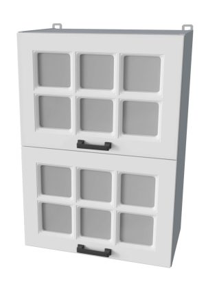 ШКАФ ВЕРХНИЙ ПОД СУШКУ ДЕКО SOFT-TOUCH ВШС50-720-2ДГ(2СТ) (БЕЛЫЙ)