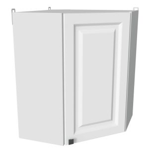 ШКАФ ВЕРХНИЙ УГЛОВОЙ ДЕКО SOFT-TOUCH ВШУ-720 (БЕЛЫЙ)