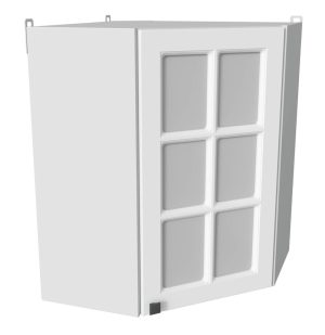 ШКАФ ВЕРХНИЙ УГЛОВОЙ ДЕКО SOFT-TOUCH ВШУСТ-720 (БЕЛЫЙ)