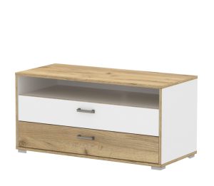 ТУМБА ПОД ТЕЛЕВИЗОР SC-Т100 (БЕЛЫЙ ПЛАТИНУМ/ ДУБ ЗОЛОТОЙ) Ш1000 В490 Г450