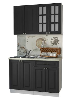 ГОТОВАЯ КУХНЯ ДЕКО SOFT-TOUCH 1,2А (ПЕПЕЛ/ ПЕПЕЛ)