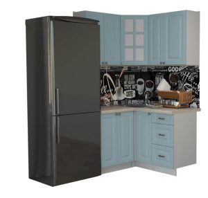 ГОТОВАЯ КУХНЯ ДЕКО SOFT-TOUCH 1,2Х1,3 (ОКЕАН/ ОКЕАН)