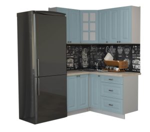 ГОТОВАЯ КУХНЯ ДЕКО SOFT-TOUCH 1,2Х1,5 (ОКЕАН/ ОКЕАН)