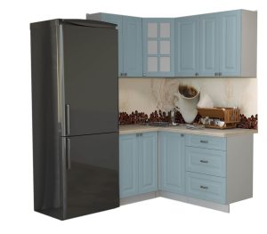 ГОТОВАЯ КУХНЯ ДЕКО SOFT-TOUCH 1,2Х1,6 (ОКЕАН/ ОКЕАН)