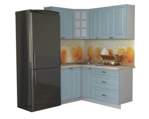ГОТОВАЯ КУХНЯ ДЕКО SOFT-TOUCH 1,2Х1,7 (ОКЕАН/ ОКЕАН)