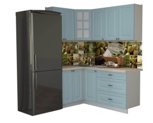 ГОТОВАЯ КУХНЯ ДЕКО SOFT-TOUCH 1,2Х1,8 (ОКЕАН/ ОКЕАН)