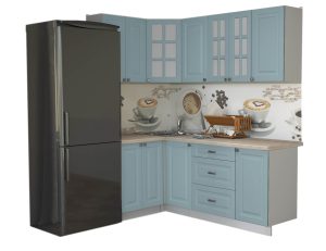 ГОТОВАЯ КУХНЯ ДЕКО SOFT-TOUCH 1,2Х2,0 (ОКЕАН/ ОКЕАН)