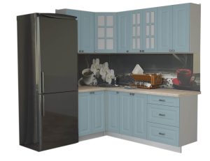 ГОТОВАЯ КУХНЯ ДЕКО SOFT-TOUCH 1,2Х2,1 (ОКЕАН/ ОКЕАН)