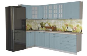 ГОТОВАЯ КУХНЯ ДЕКО SOFT-TOUCH 1,2Х2,9 (ОКЕАН/ ОКЕАН)