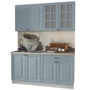 ГОТОВАЯ КУХНЯ ДЕКО SOFT-TOUCH 1,6А (ОКЕАН/ ОКЕАН)