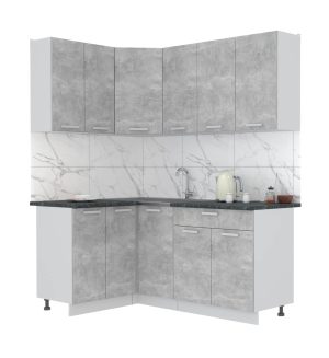 ГОТОВАЯ КУХНЯ ЛАЙТ 1,2X1,8 (БЕТОН/ БЕТОН)