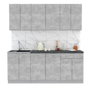 ГОТОВАЯ КУХНЯ ЛАЙТ 2,0-60 (БЕТОН/ БЕТОН)