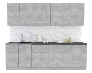 ГОТОВАЯ КУХНЯ ЛАЙТ 2,5 (БЕТОН/ БЕТОН)