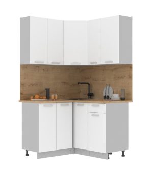 ГОТОВАЯ КУХНЯ ЛАЙТ 1,2X1,3 (БЕЛЫЙ/БЕЛЫЙ)