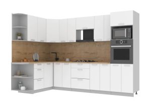 ГОТОВАЯ КУХНЯ ЛАЙТ 1,68Х3,0 (БЕЛЫЙ/БЕЛЫЙ)
