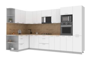 ГОТОВАЯ КУХНЯ ЛАЙТ 1,68Х3,4 (БЕЛЫЙ/БЕЛЫЙ)