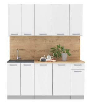 ГОТОВАЯ КУХНЯ ЛАЙТ 1,7-60 (БЕЛЫЙ/ БЕЛЫЙ)