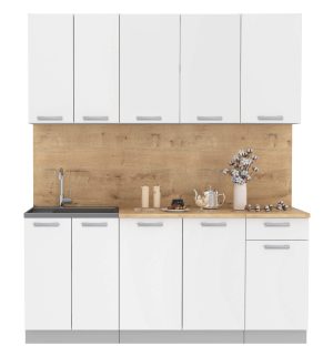 ГОТОВАЯ КУХНЯ ЛАЙТ 1,8-60 (БЕЛЫЙ/ БЕЛЫЙ)