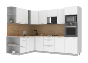 ГОТОВАЯ КУХНЯ ЛАЙТ 1,88Х2,8 (БЕЛЫЙ/БЕЛЫЙ)