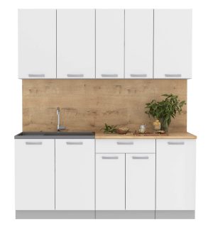 ГОТОВАЯ КУХНЯ ЛАЙТ 1,8 (БЕЛЫЙ/ БЕЛЫЙ)