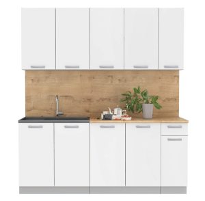 ГОТОВАЯ КУХНЯ ЛАЙТ 1,9 (БЕЛЫЙ/ БЕЛЫЙ)