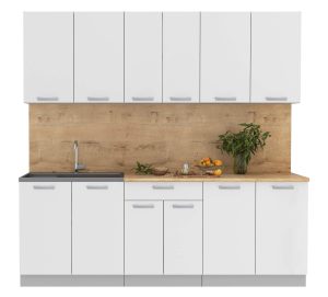 ГОТОВАЯ КУХНЯ ЛАЙТ 2,2 (БЕЛЫЙ/ БЕЛЫЙ)