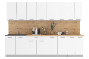 ГОТОВАЯ КУХНЯ ЛАЙТ 3,0 (БЕЛЫЙ/БЕЛЫЙ)