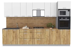 ГОТОВАЯ КУХНЯ ЛАЙТ 3,2ВТ (БЕЛЫЙ/ ДУБ ЗОЛОТОЙ)