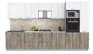 ГОТОВАЯ КУХНЯ ЛАЙТ 3,6ВТ (БЕЛЫЙ/ ДУБ СЕРЫЙ)