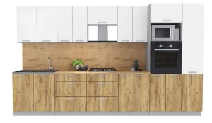 ГОТОВАЯ КУХНЯ ЛАЙТ 3,6ВТ (БЕЛЫЙ/ ДУБ ЗОЛОТОЙ)