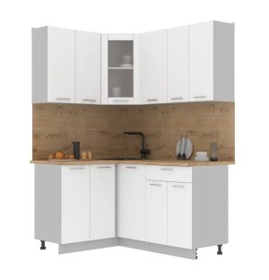 ГОТОВАЯ КУХНЯ МИЛА 1,2X1,6 (БЕЛЫЙ/ БЕЛЫЙ)