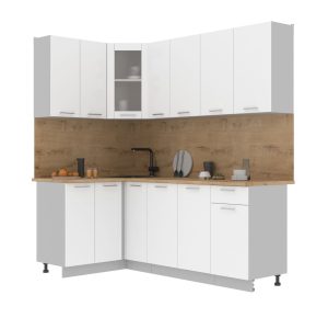 ГОТОВАЯ КУХНЯ МИЛА 1,2X2,0 (БЕЛЫЙ/ БЕЛЫЙ)