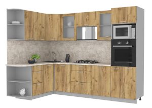 ГОТОВАЯ КУХНЯ МИЛА 1,68X2,80 (ДУБ ЗОЛОТОЙ/ ДУБ ЗОЛОТОЙ)