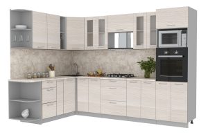 ГОТОВАЯ КУХНЯ МИЛА 1,88X3,00 (ВУДЛАЙН КРЕМОВЫЙ/ ВУДЛАЙН КРЕМОВЫЙ)