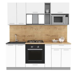 ГОТОВАЯ КУХНЯ МИЛА 2,0 ВТ (БЕЛЫЙ/ БЕЛЫЙ)