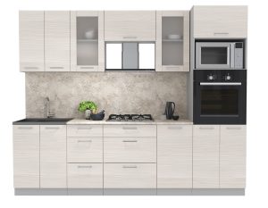 ГОТОВАЯ КУХНЯ МИЛА 2,6 ВТ (ВУДЛАЙН КРЕМОВЫЙ/ ВУДЛАЙН КРЕМОВЫЙ)